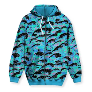 THE GREAT WAVE OF MEANING Zip-Up Hoodie