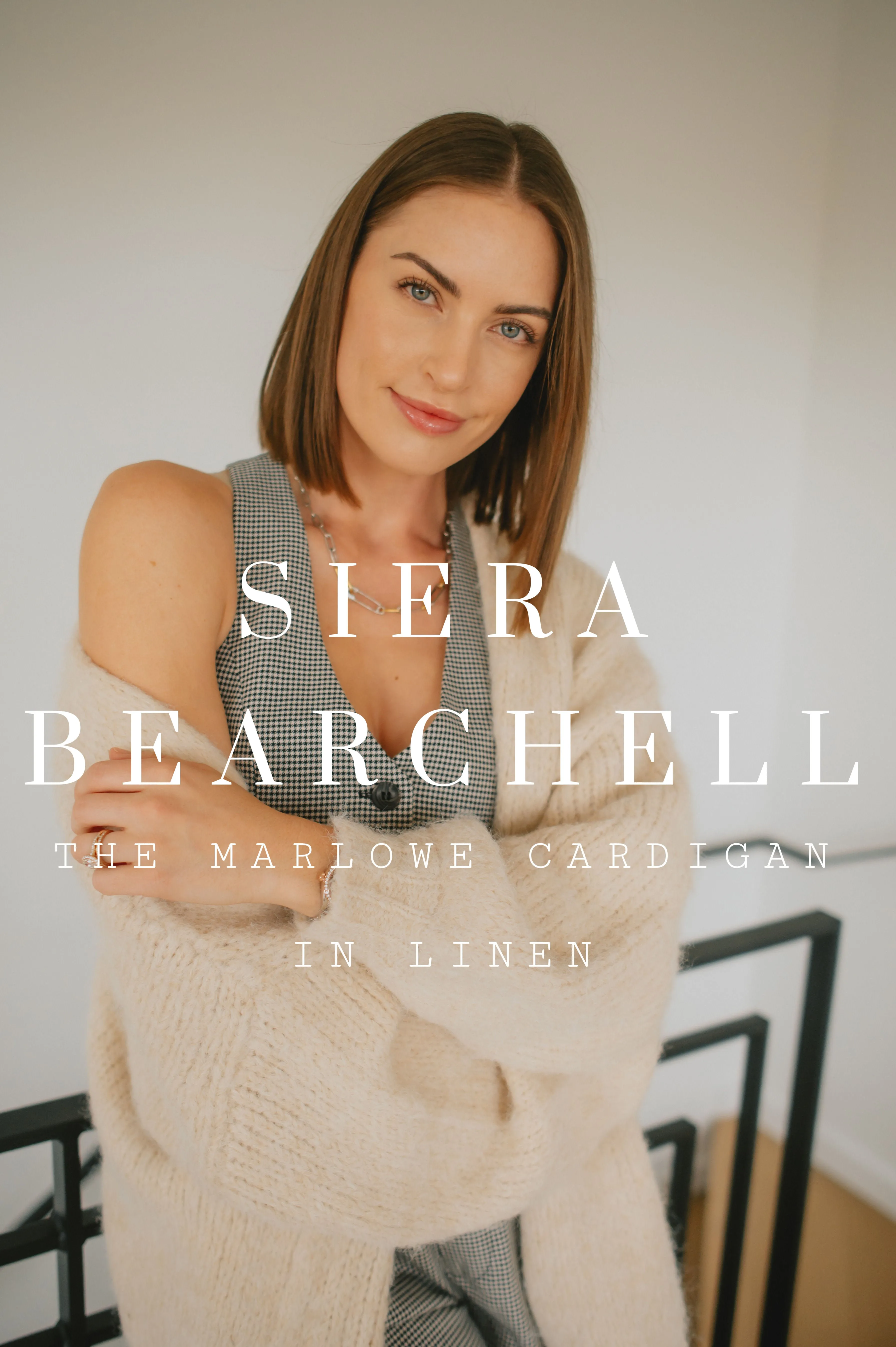 The Marlowe Cardigan x Siera Bearchell - Linen - PLUS