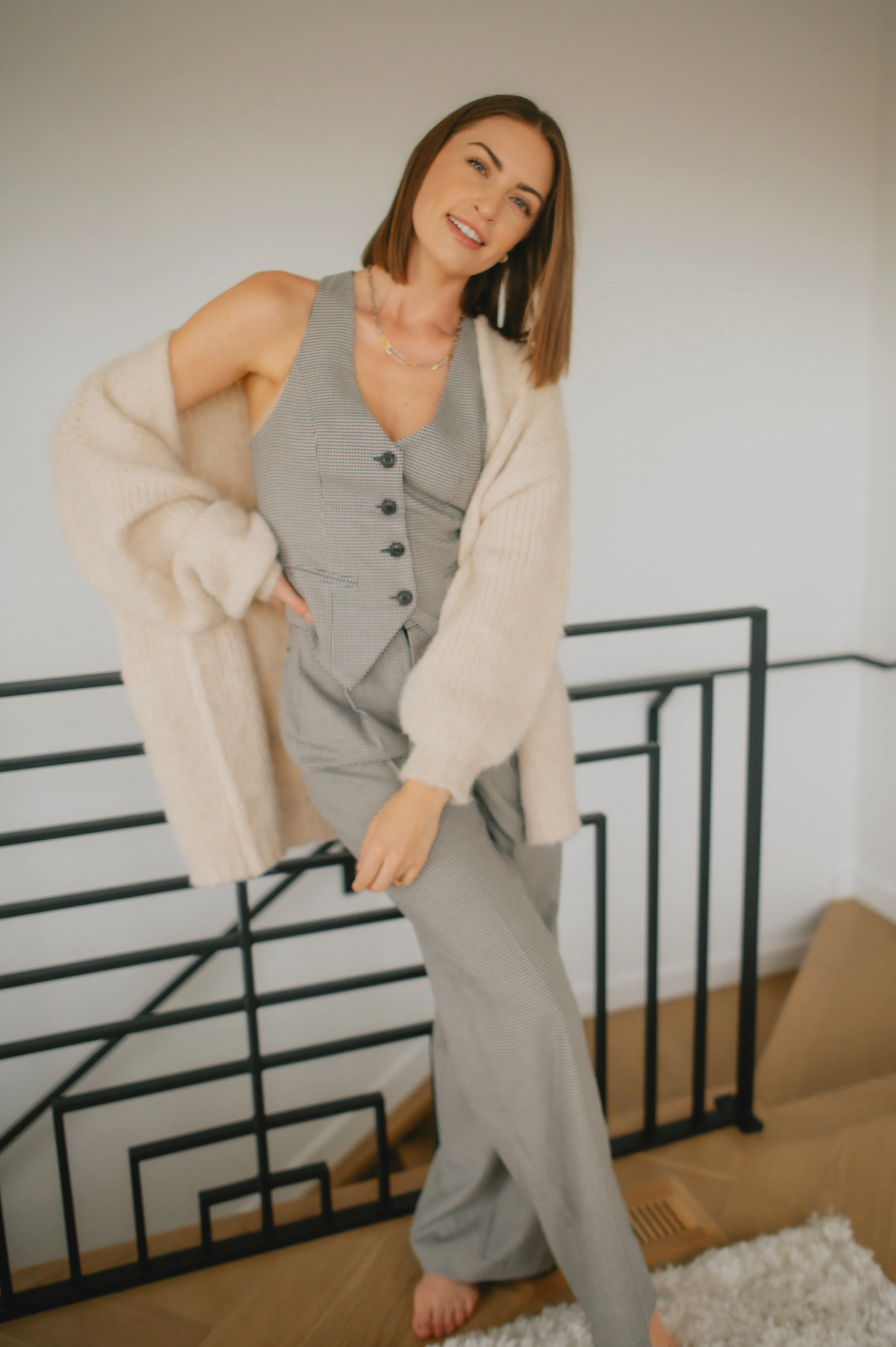 The Marlowe Cardigan x Siera Bearchell - Linen - PLUS