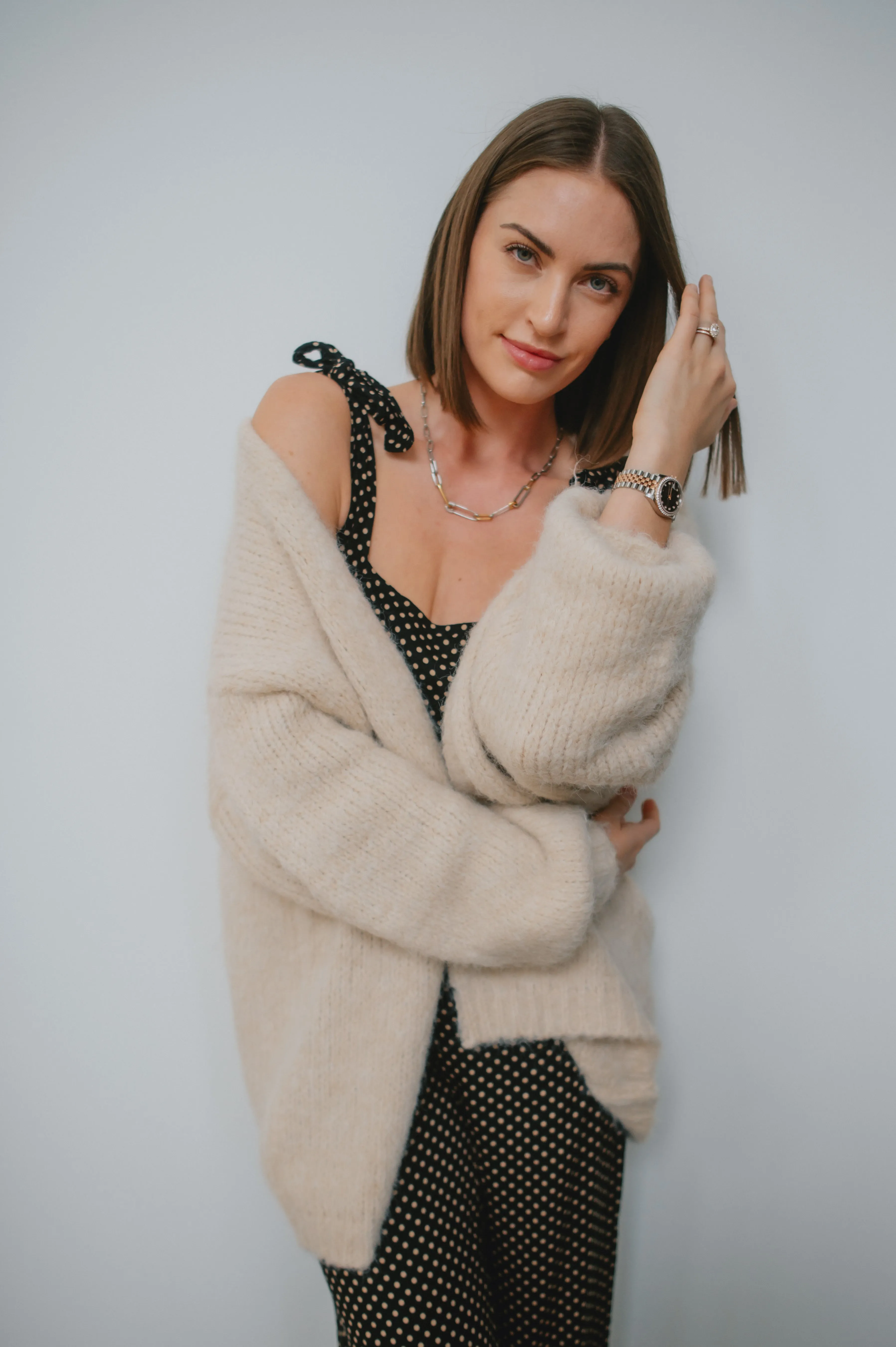 The Marlowe Cardigan x Siera Bearchell - Linen - PLUS