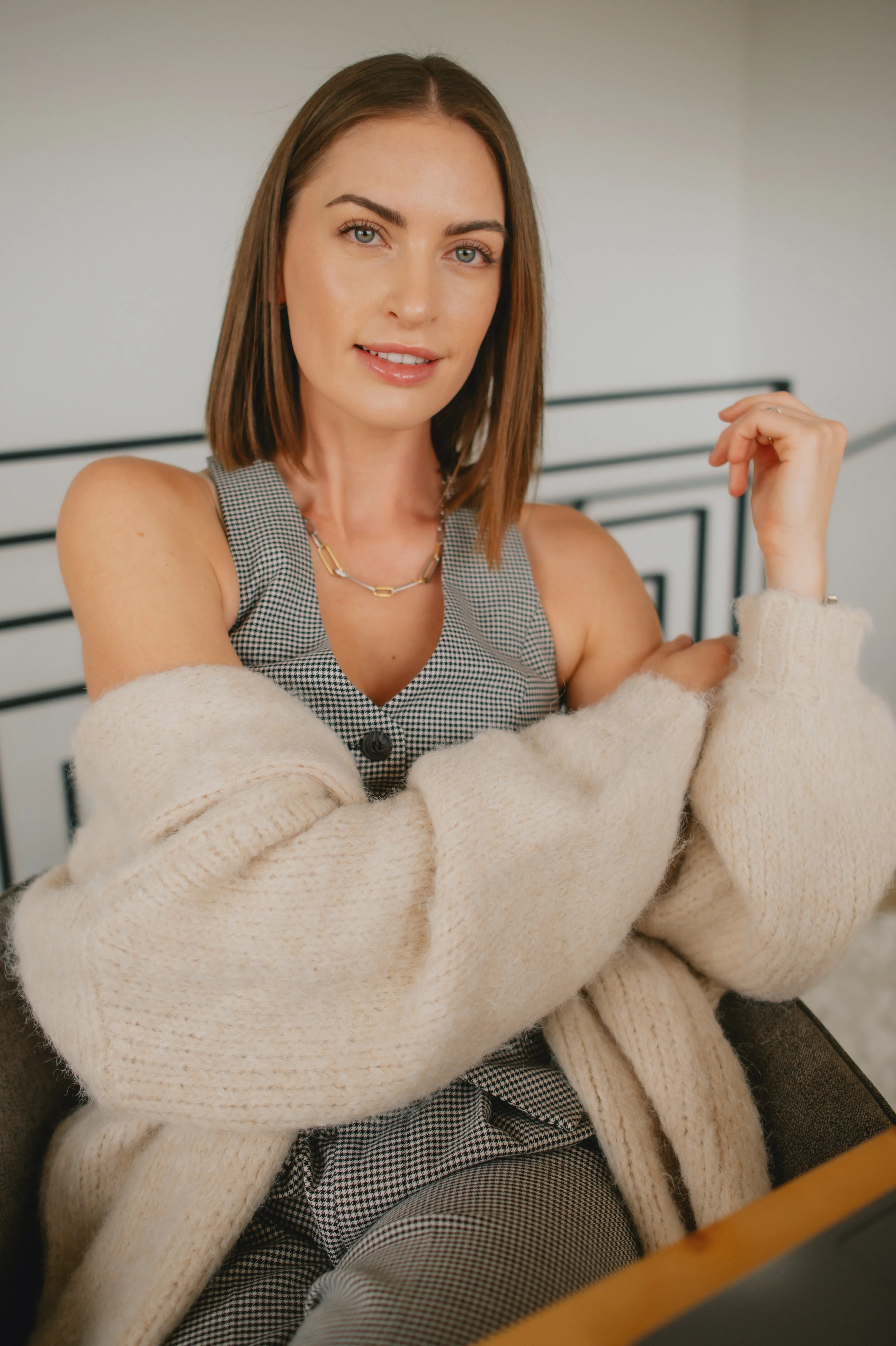The Marlowe Cardigan x Siera Bearchell - Linen - PLUS