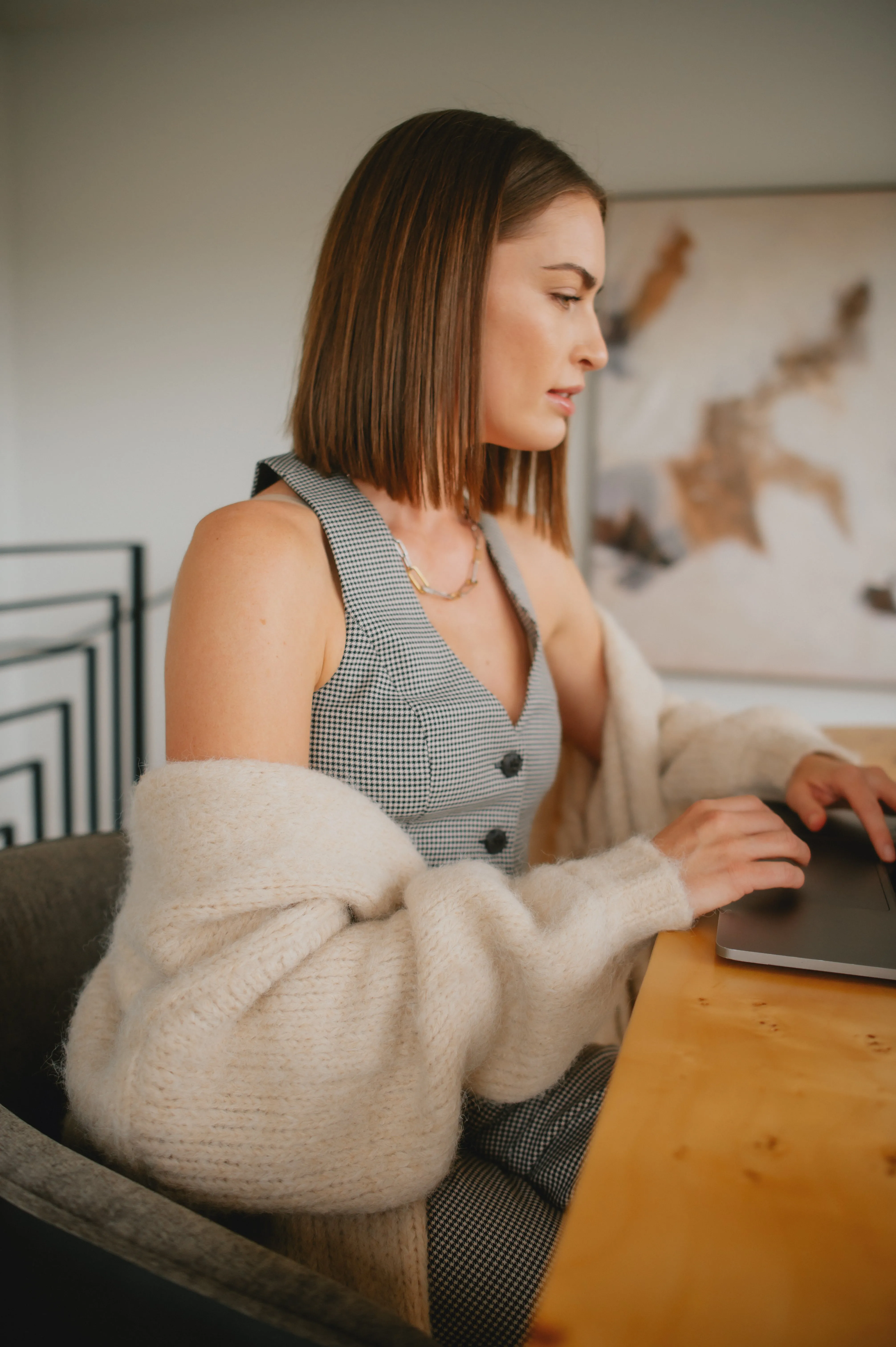The Marlowe Cardigan x Siera Bearchell - Linen - PLUS
