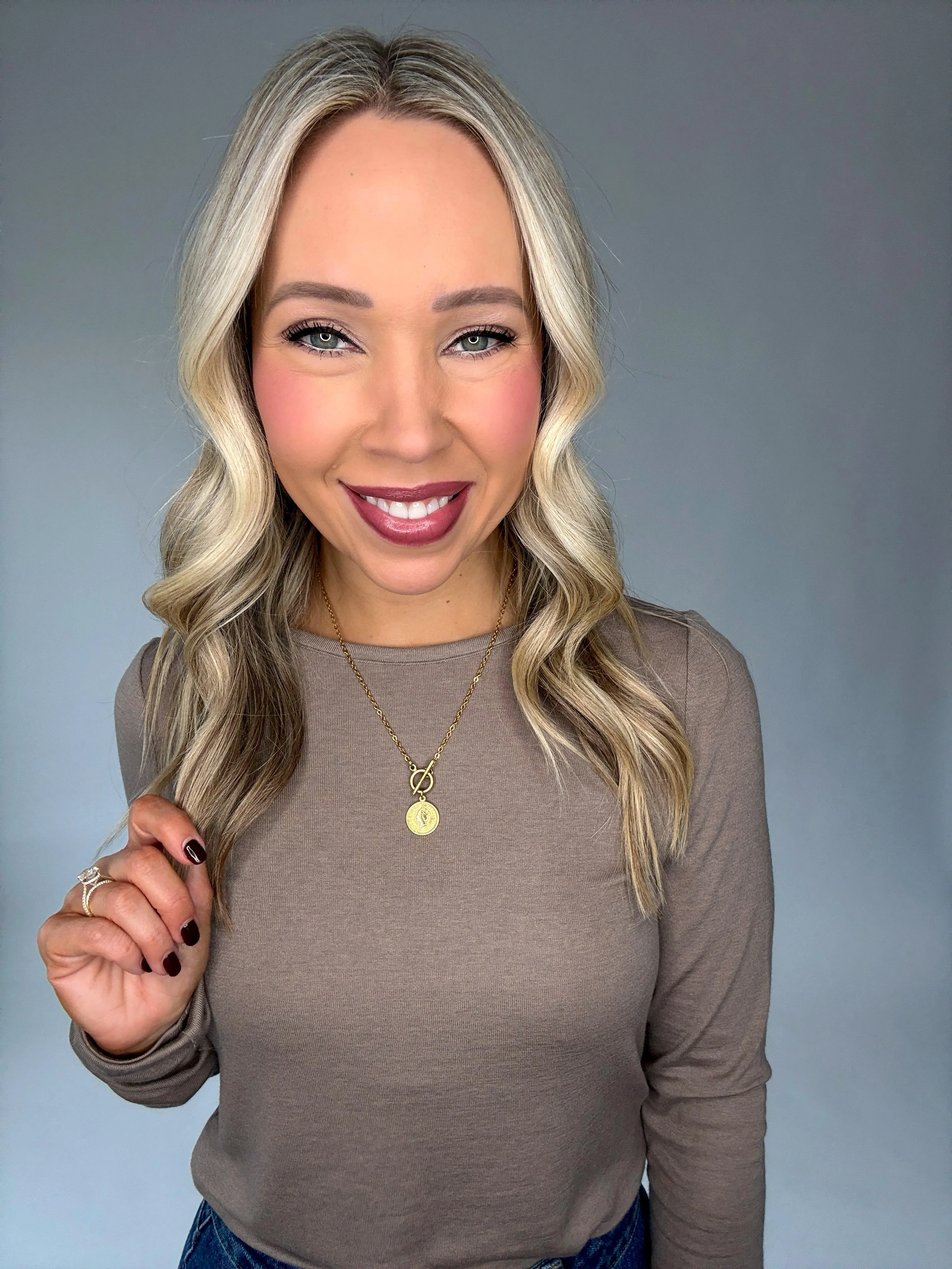The Softest Long Sleeve Top - Taupe