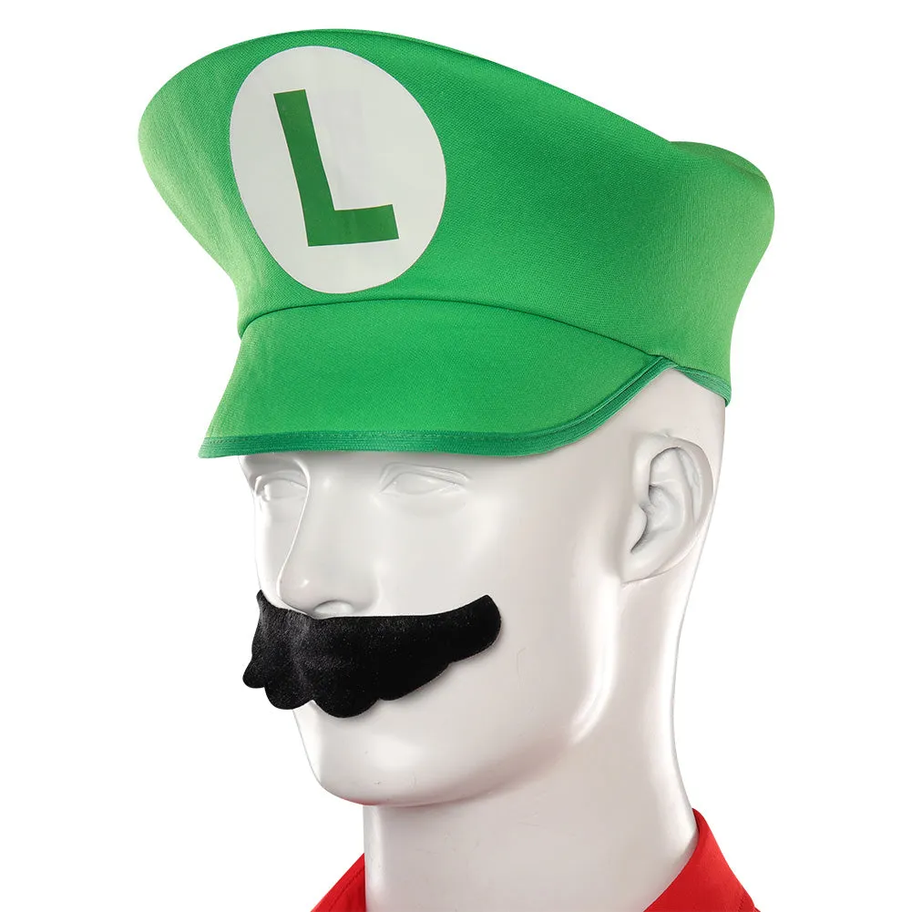 The Super Mario Bros Luigi Cosplay Costume Outfits Halloween Carnival Party Suit