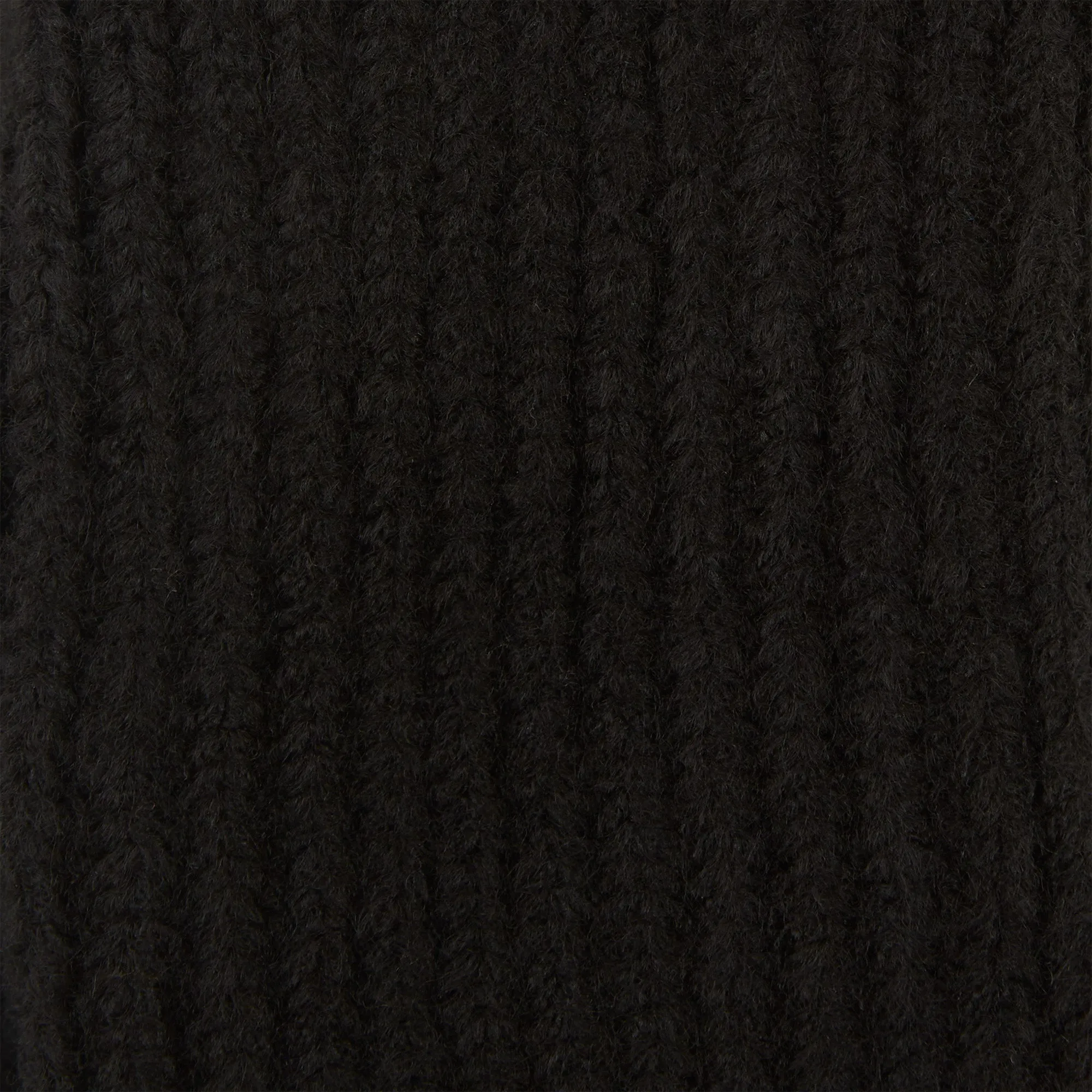 Three-In-One Knit Gloves - Black