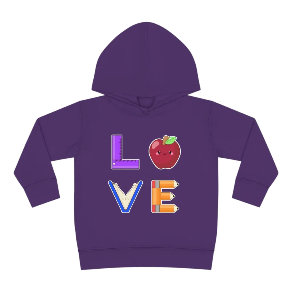 Toddler's L.O.V.E. Pullover Fleece Hoodie