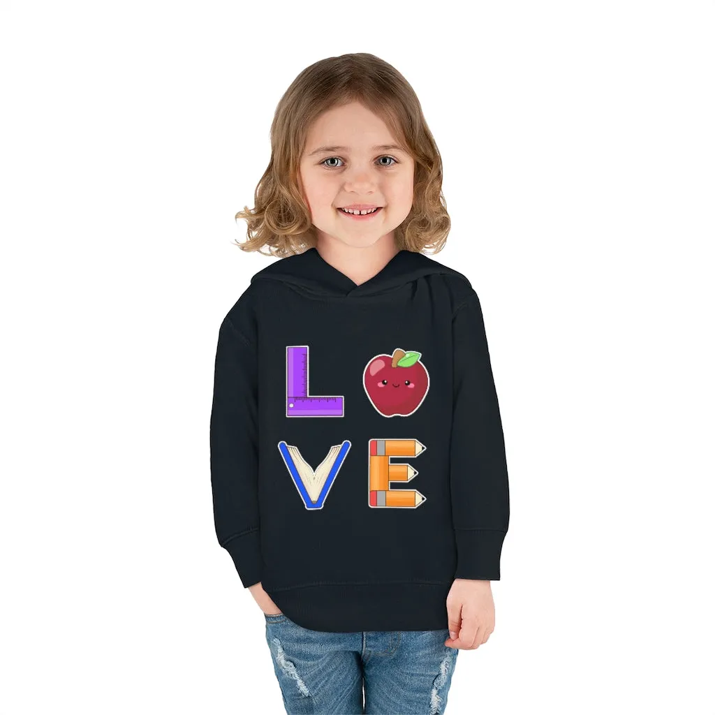 Toddler's L.O.V.E. Pullover Fleece Hoodie