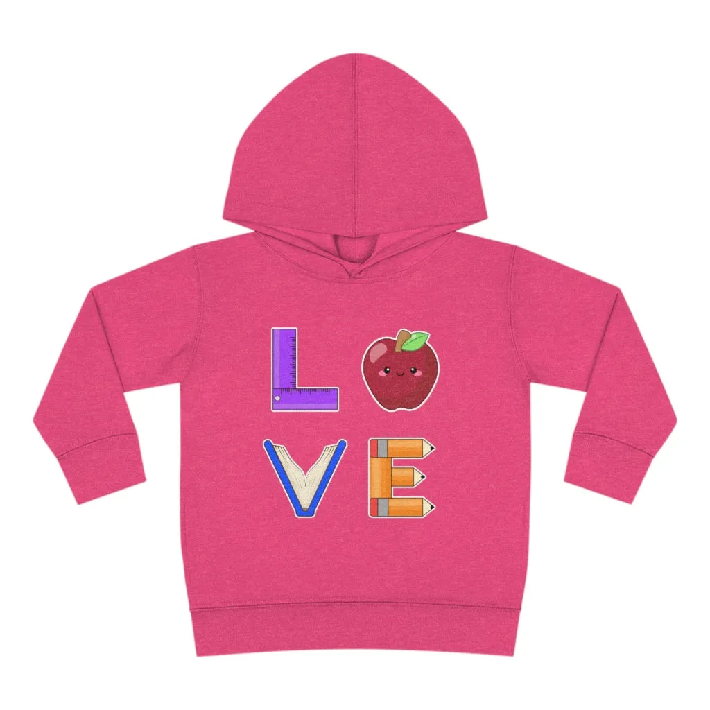Toddler's L.O.V.E. Pullover Fleece Hoodie