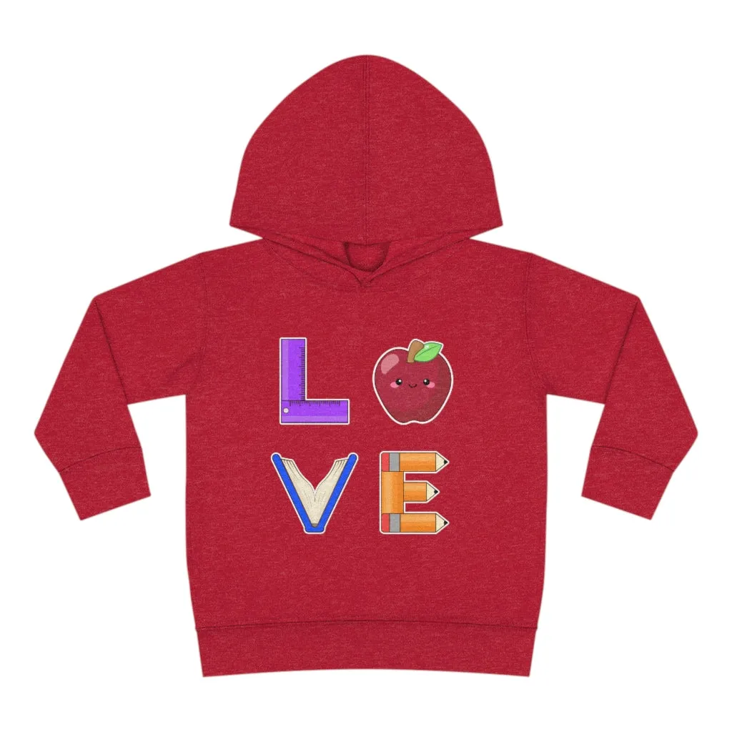 Toddler's L.O.V.E. Pullover Fleece Hoodie