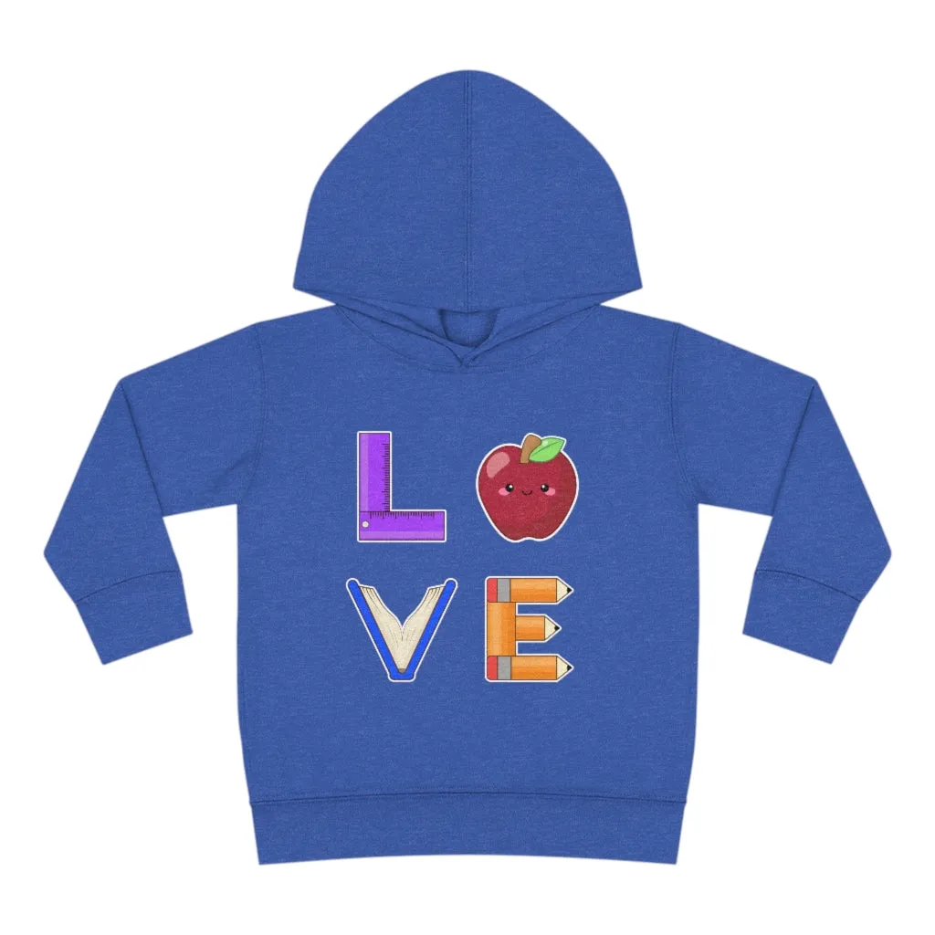 Toddler's L.O.V.E. Pullover Fleece Hoodie