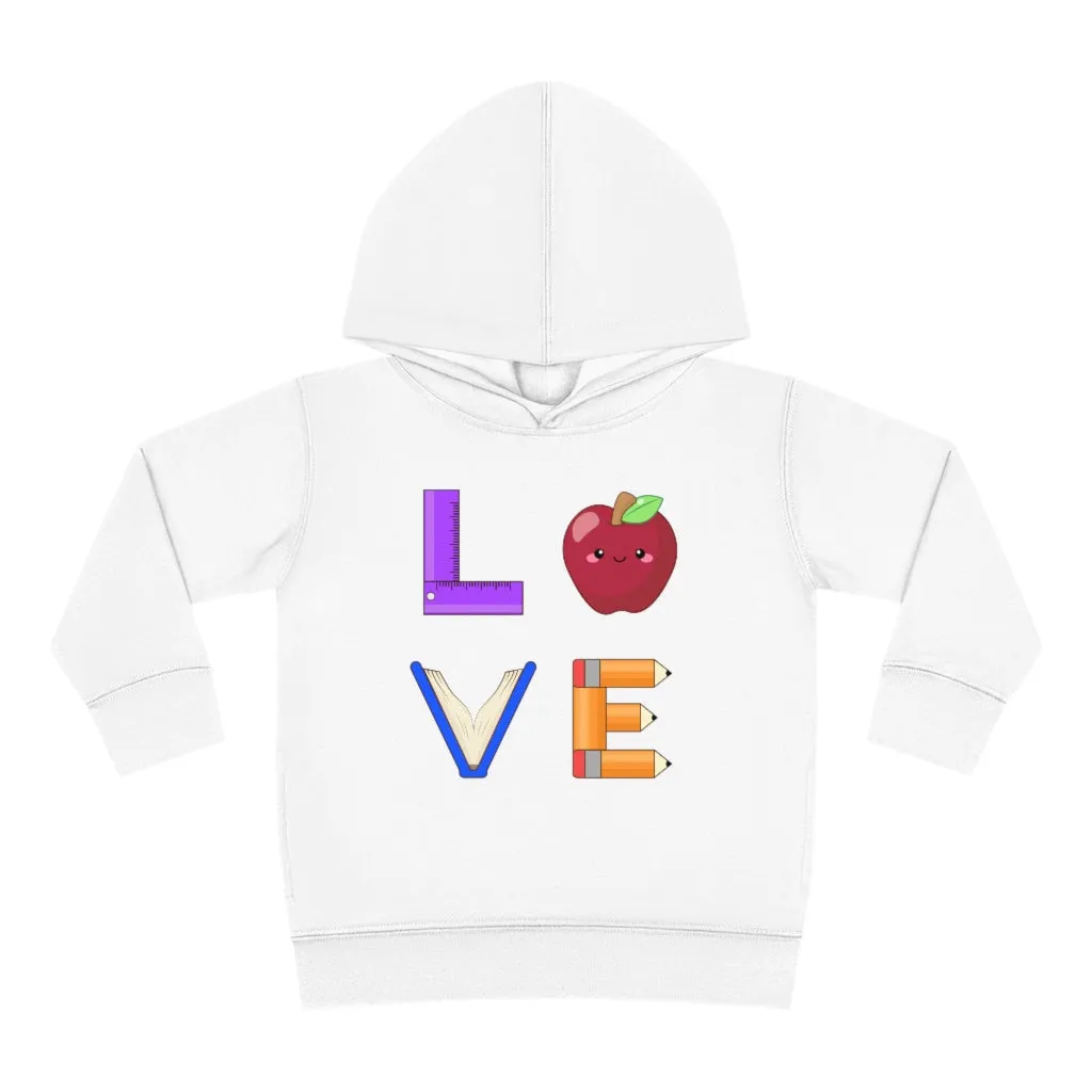 Toddler's L.O.V.E. Pullover Fleece Hoodie