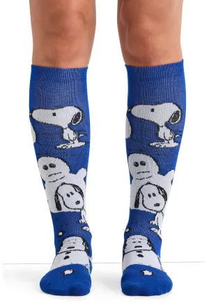 Tooniforms Women's 10-15mmHg Compression Socks Build A Snowman