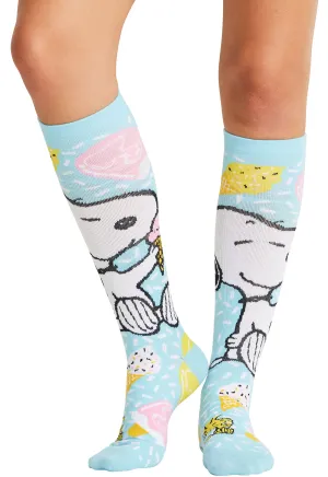Tooniforms Women's 10-15mmHg Compression Socks Ice Cream Dream