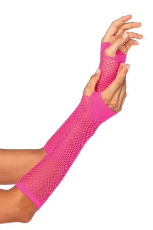 Triangle Net Fingerless Gloves