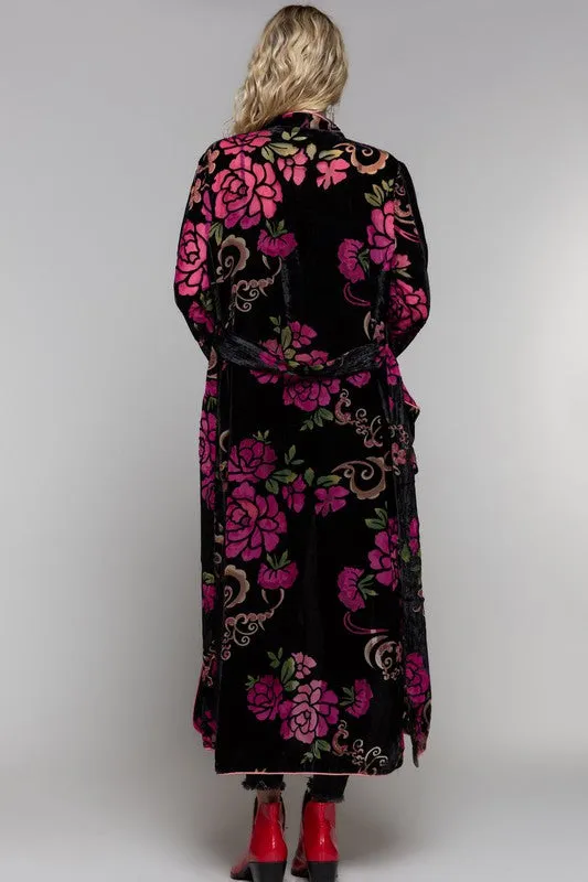 TRIUMPH VELVET FLORAL KIMONO