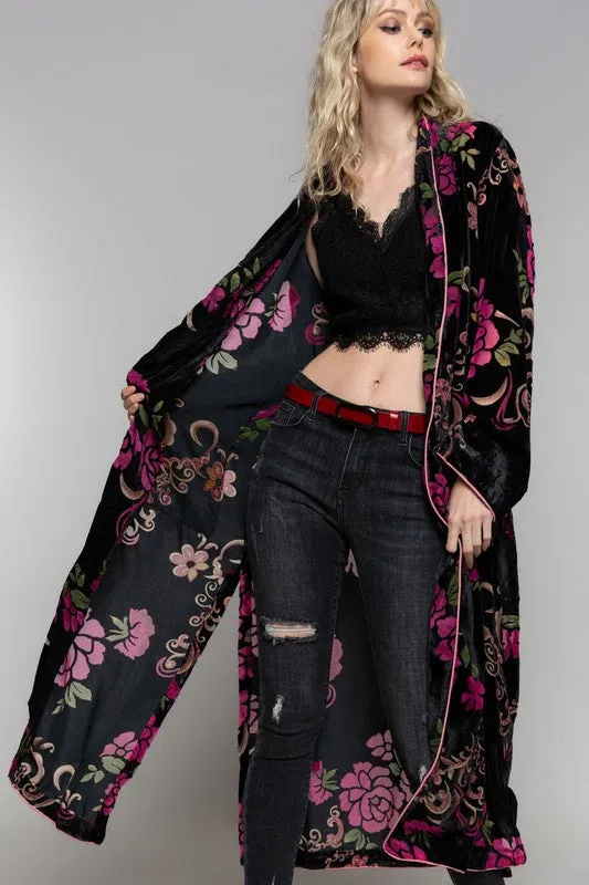 TRIUMPH VELVET FLORAL KIMONO