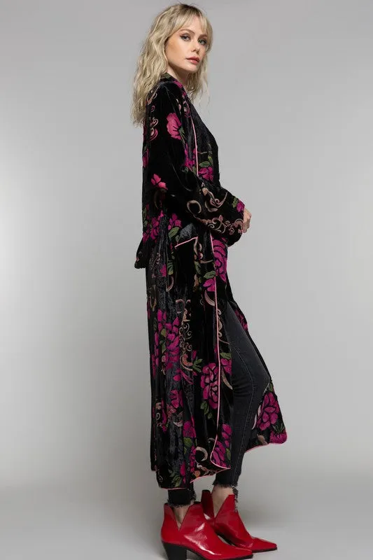 TRIUMPH VELVET FLORAL KIMONO