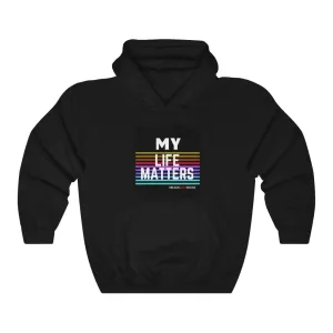 Unisex Heavy Blend™ Hooded Sweatshirt (Black Love Rocks Original Design - My Life)