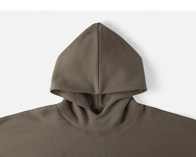 Velvet Solid Color Long Sleeve Hoodie