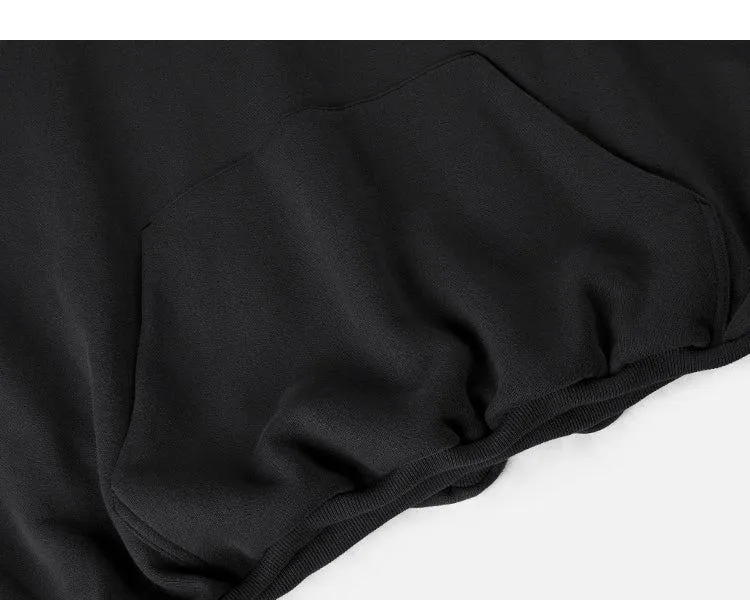 Velvet Solid Color Long Sleeve Hoodie
