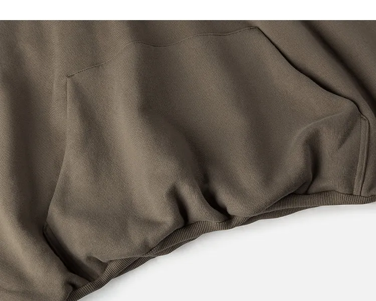 Velvet Solid Color Long Sleeve Hoodie