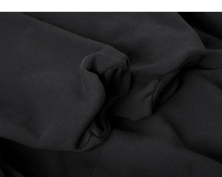 Velvet Solid Color Long Sleeve Hoodie