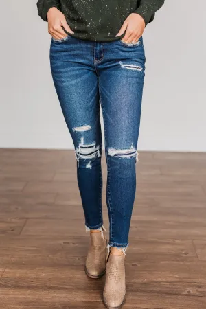 Vervet Mid-Rise Skinny Jean- Kristine Wash
