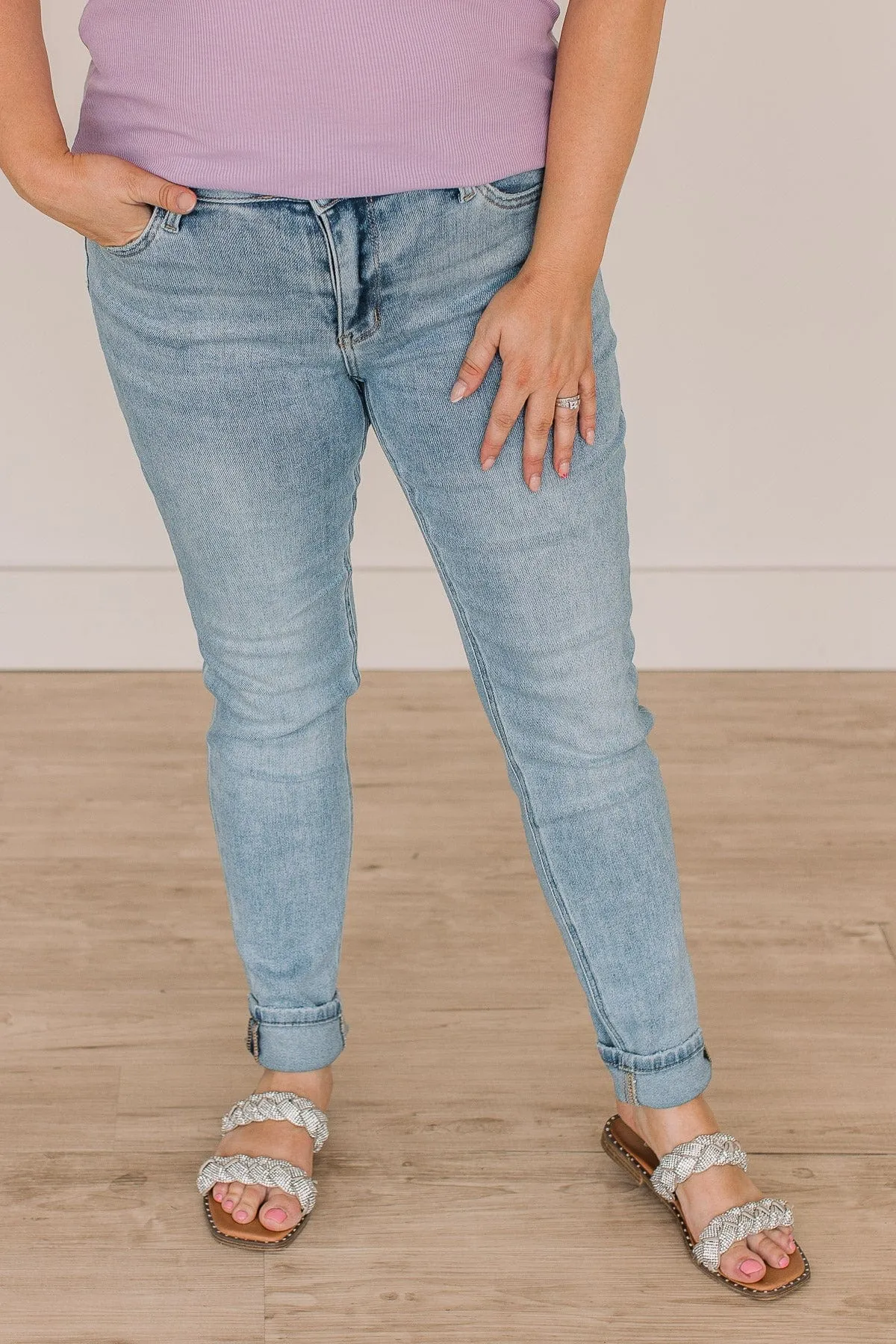 Vervet Mid-Rise Skinny Jeans- Laurie Wash