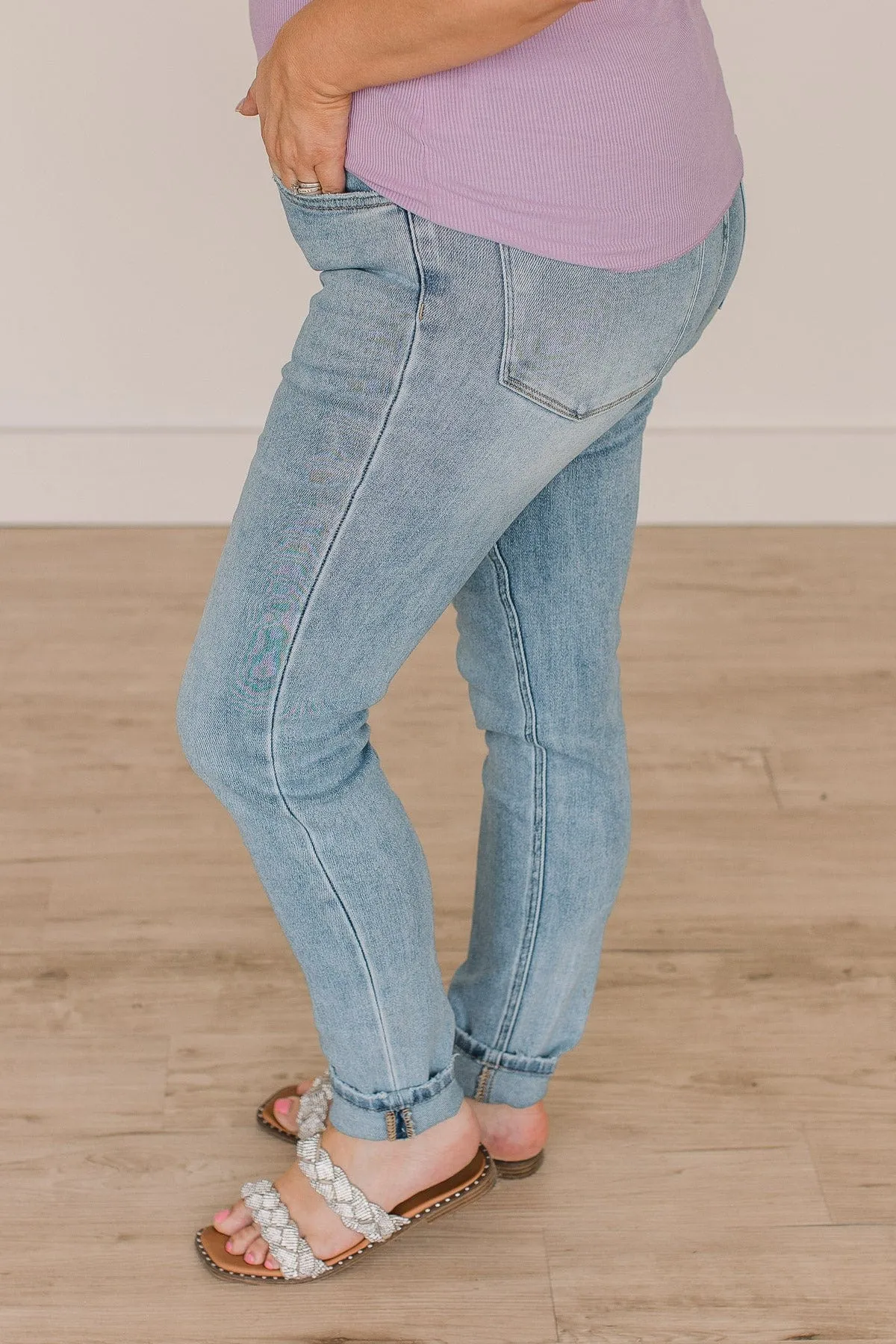 Vervet Mid-Rise Skinny Jeans- Laurie Wash