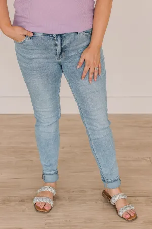 Vervet Mid-Rise Skinny Jeans- Laurie Wash