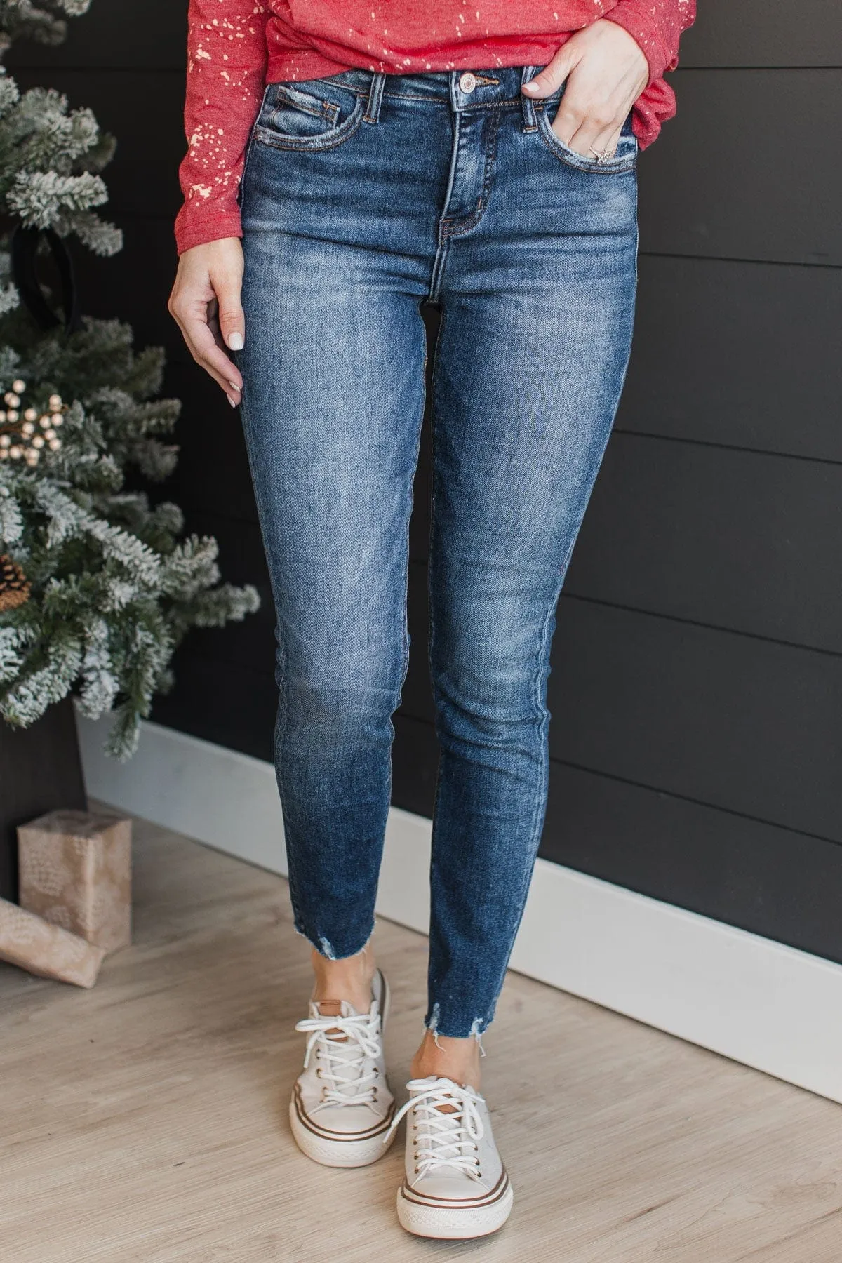 Vervet Tummy Control Skinny Jeans- Joy Wash