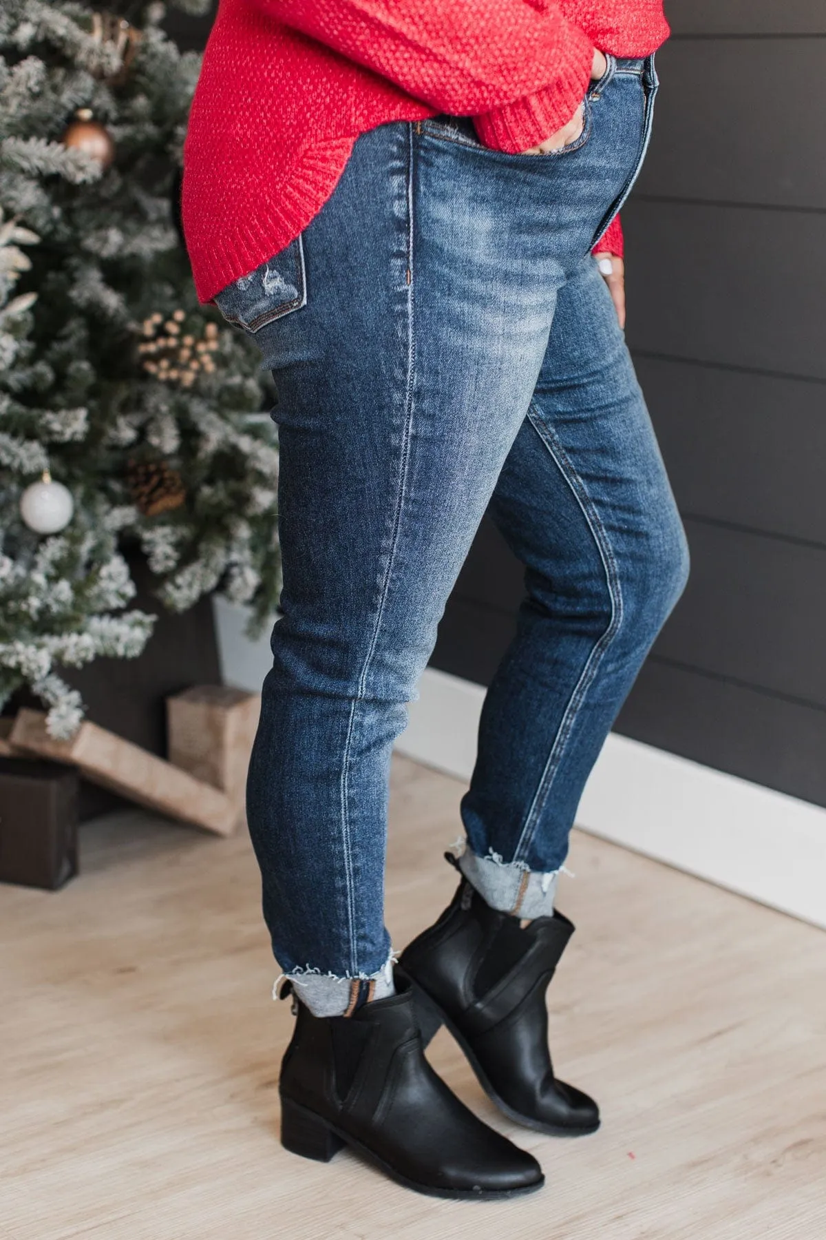 Vervet Tummy Control Skinny Jeans- Joy Wash