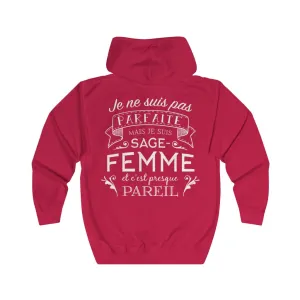 Veste zippée - Cadeau humour pour une Sage-femme