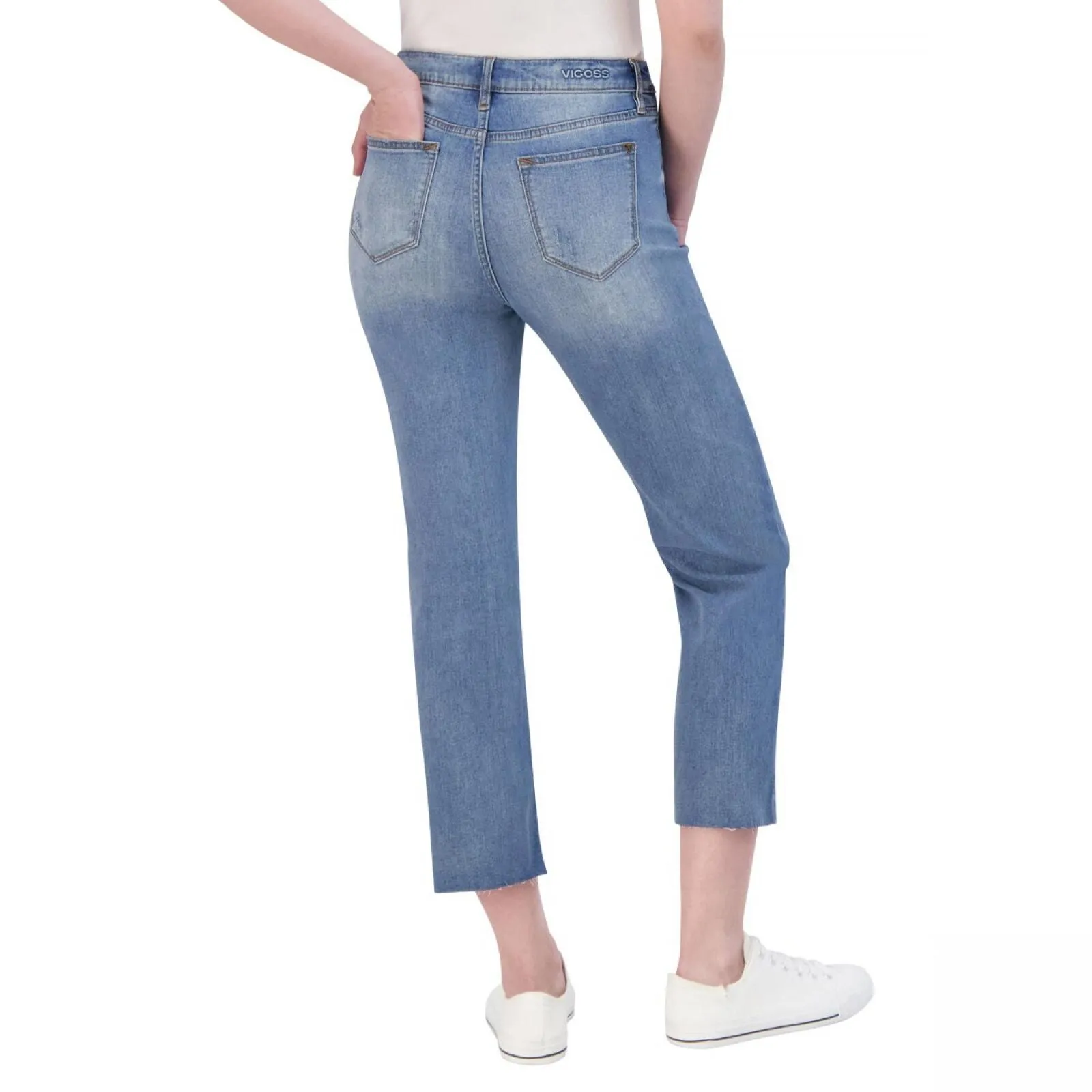 Vigoss Ladies' High-Rise Straight Crop Jean 1801122