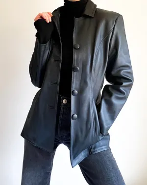 Vintage Black Leather Jacket
