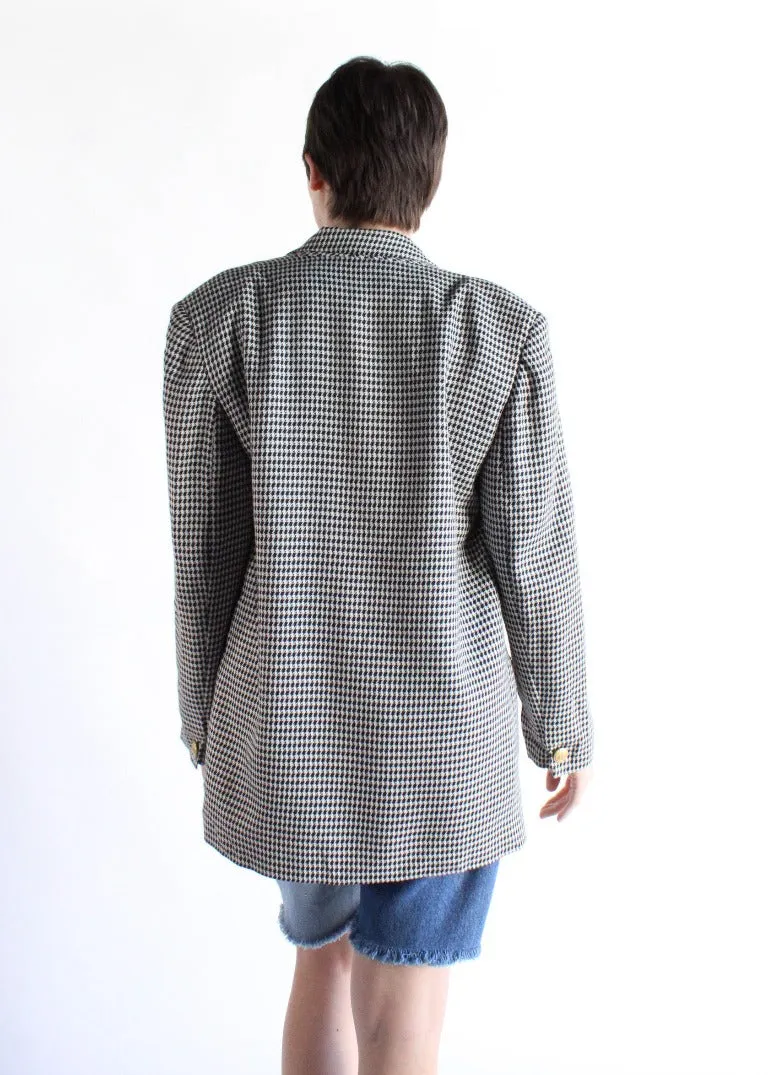Vintage Houndstooth Blazer S0718