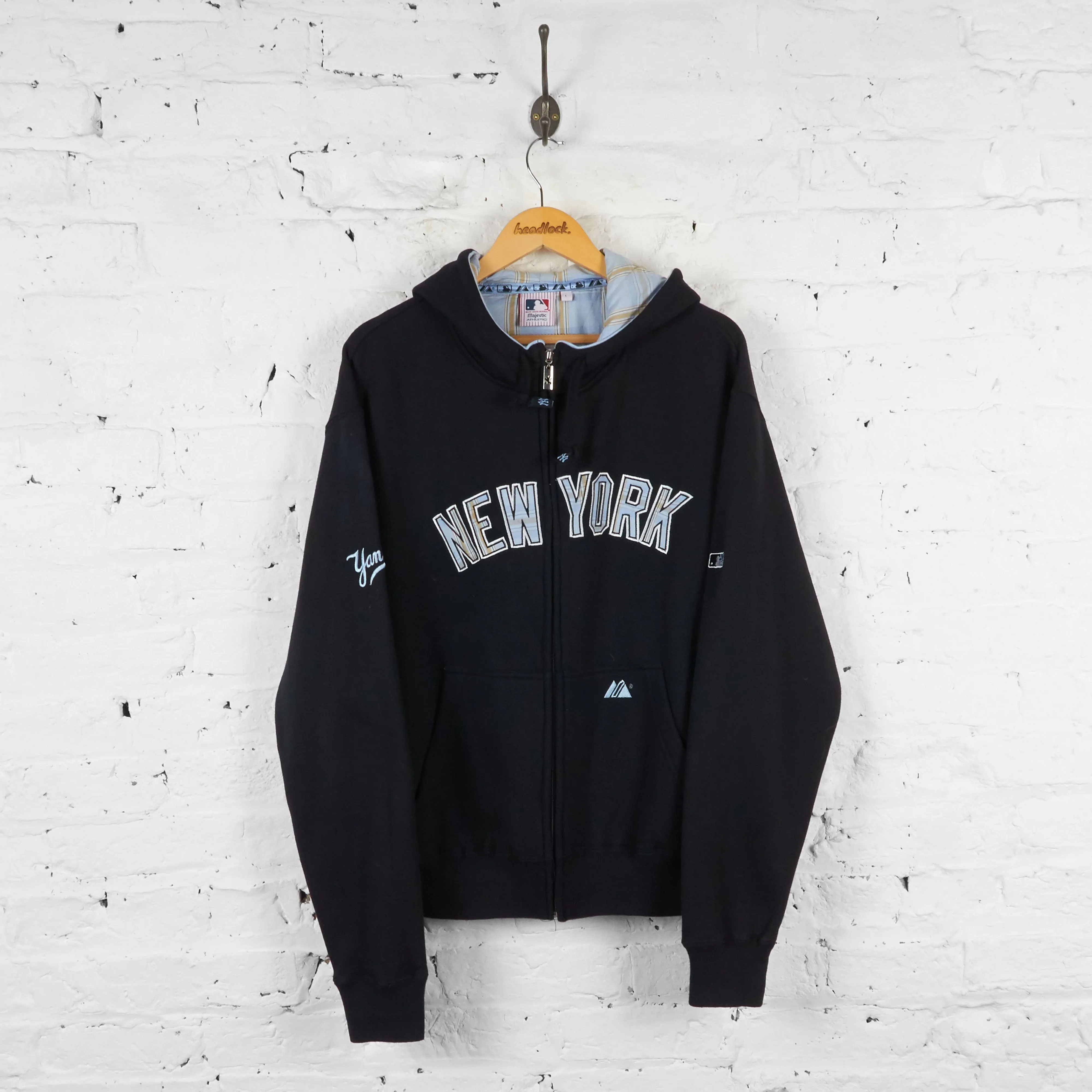 Vintage MLB New York Yankees Hoodie - Black - L