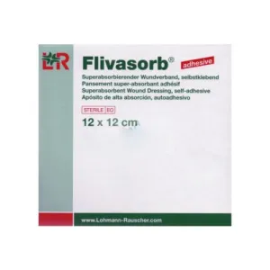 Vliwasorb Adhesive Superabsorbent Wound Dressing 15cm x 15cm