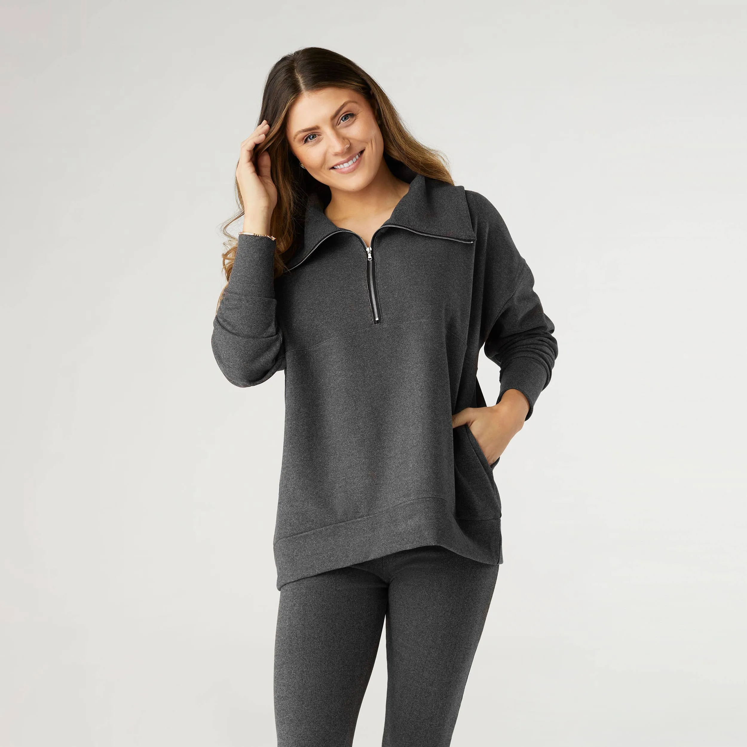 Weekend Brushed Half Zip