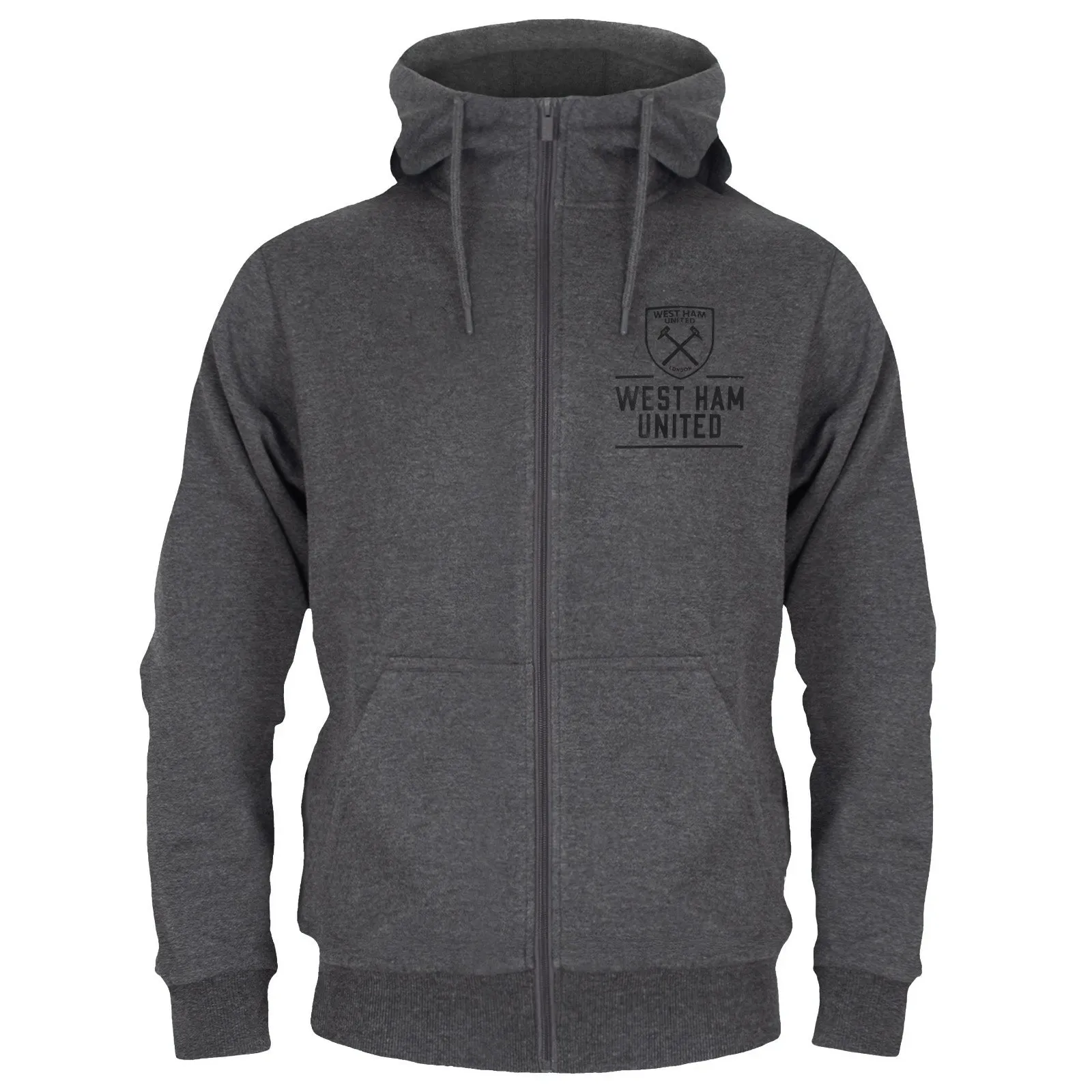 West Ham United FC Mens Zip Hoodie