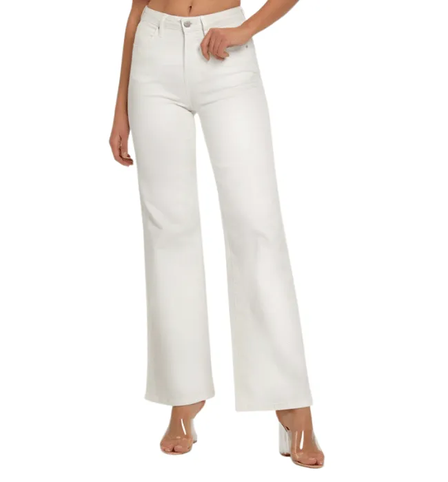 White High Rise Jeans