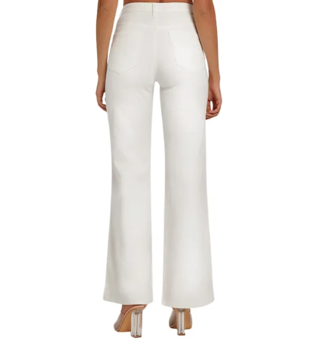 White High Rise Jeans