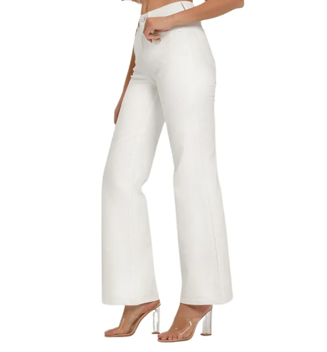 White High Rise Jeans