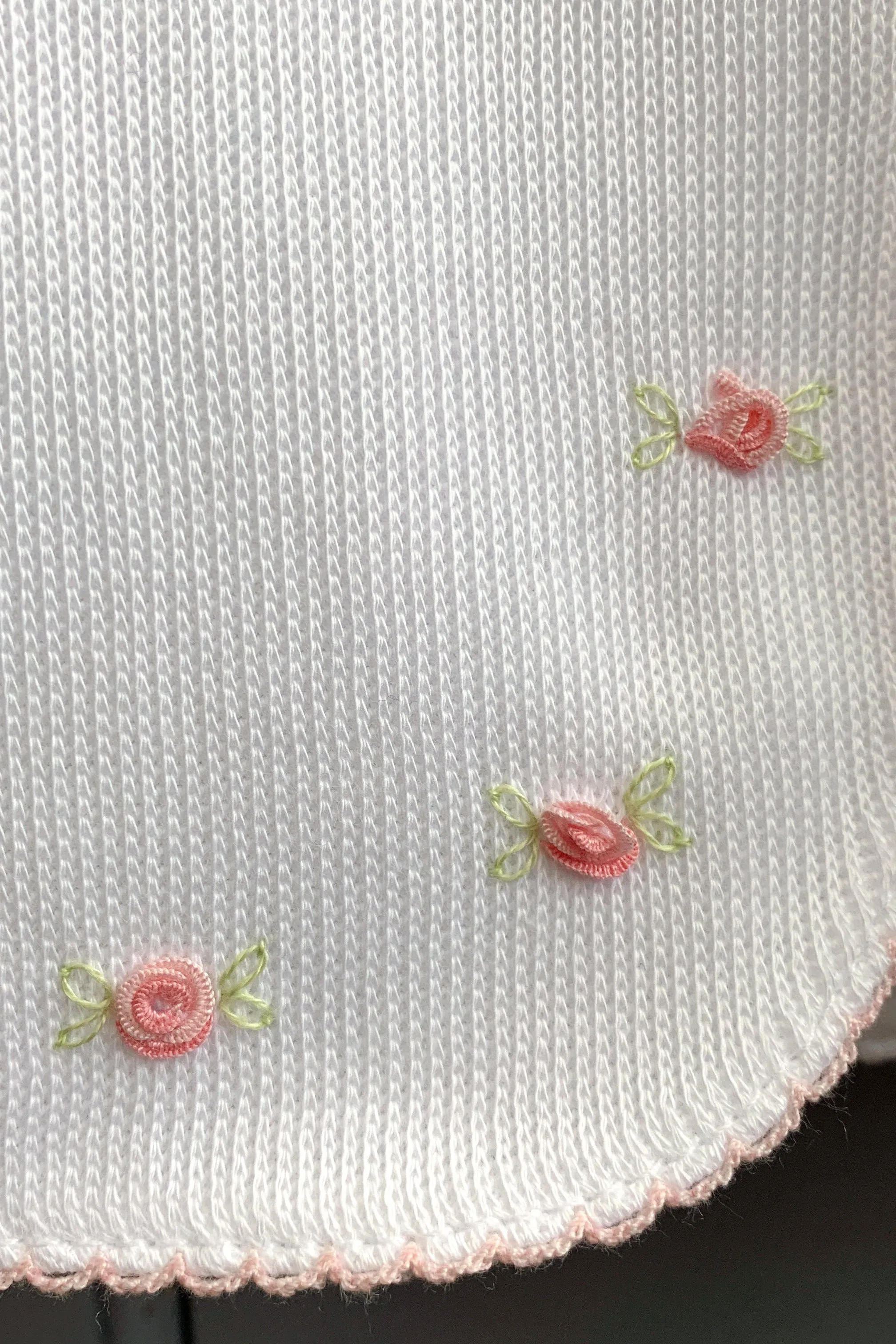 White Knit Rose Jacket