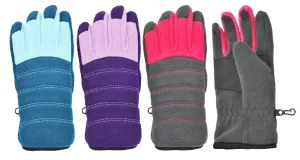 Winter Gloves-Girls Casual & Colorful Micro-Fleece Seasonal Glove