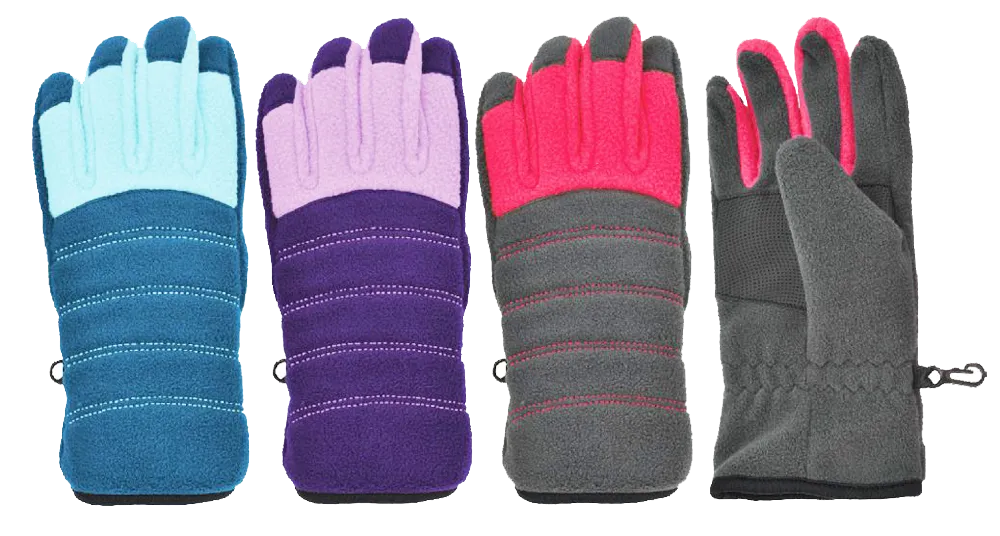 Winter Gloves-Girls Casual & Colorful Micro-Fleece Seasonal Glove