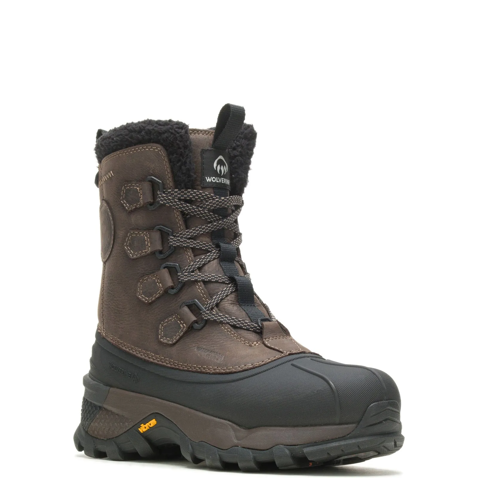 Wolverine Elite Glacier EPX WP Insulated Mens Brown Wide Rain Boots
