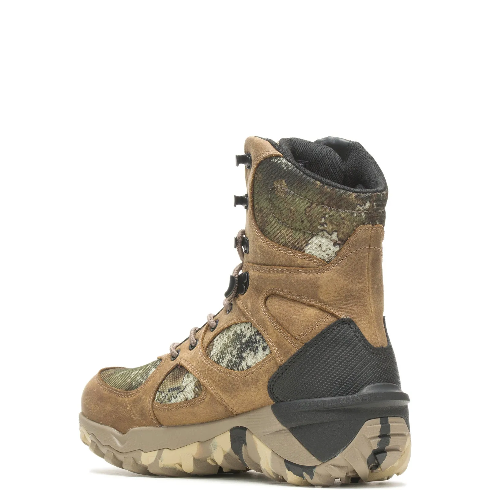 Wolverine Field Guide Waterproof Insulated 8" Mens Brown Wide Hiking Boots