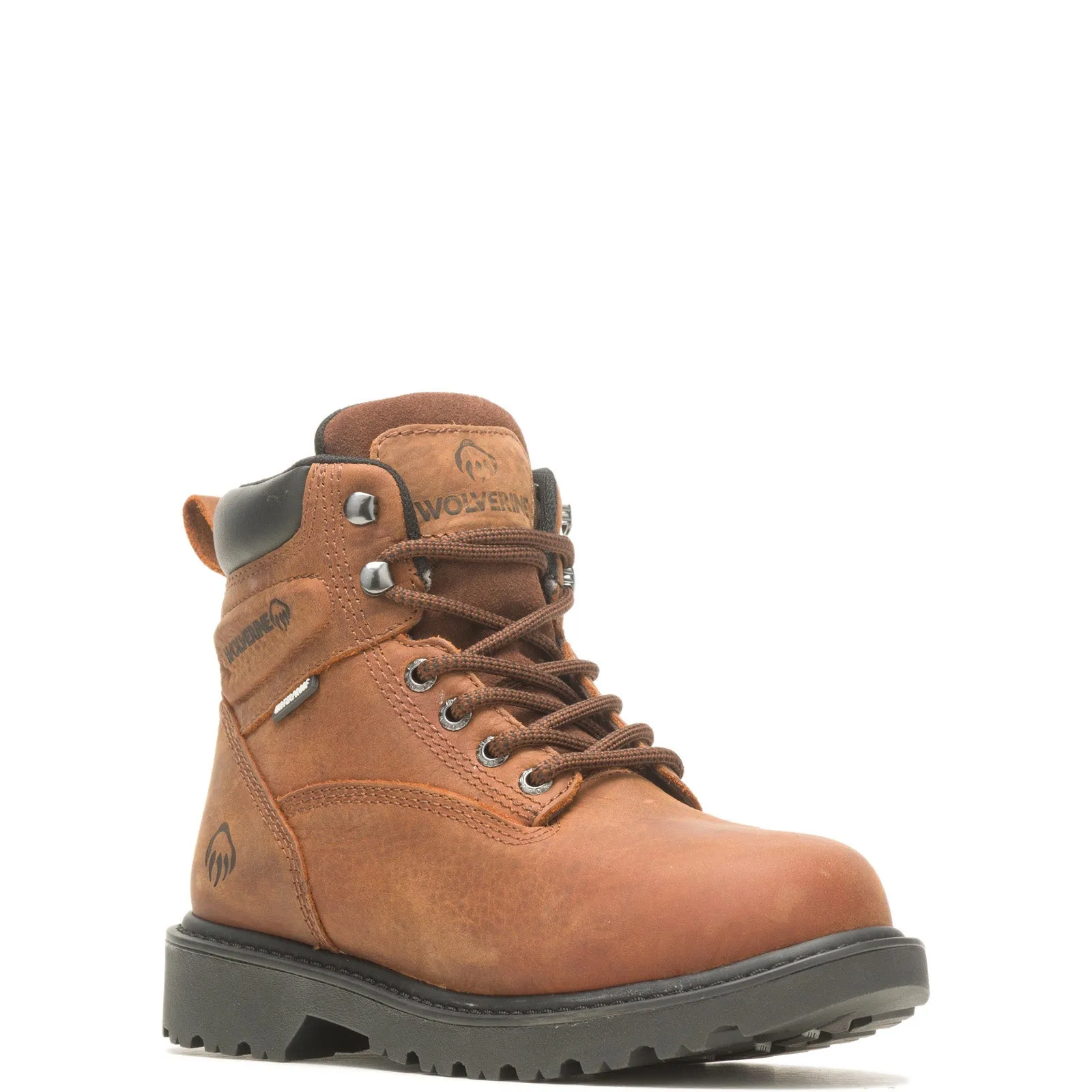 Wolverine Floorhand Insulated 6" W220015 Womens Brown Leather Work Boots