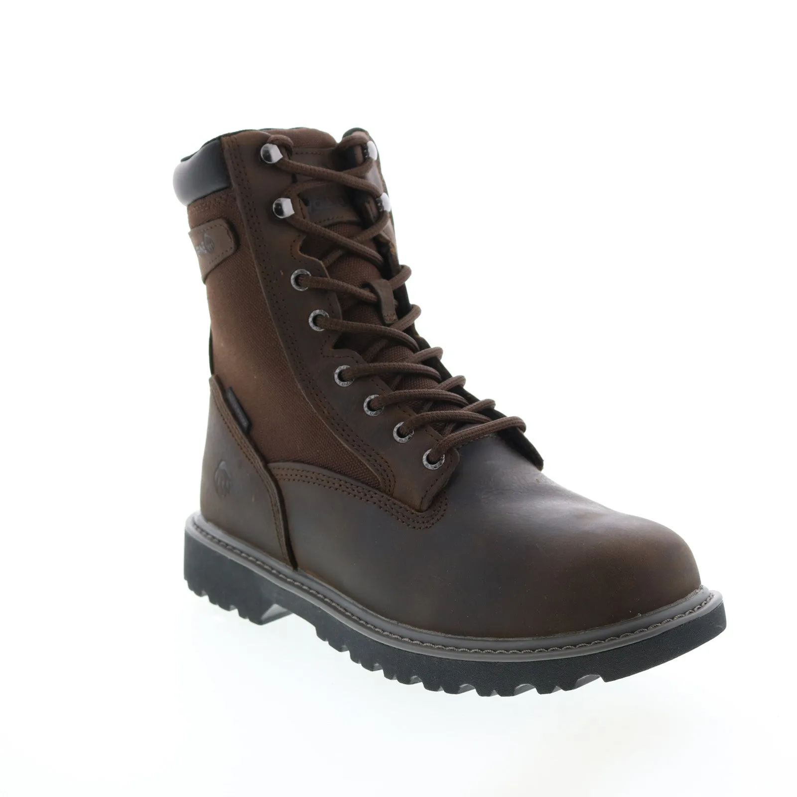 Wolverine Floorhand Waterproof Insulated 8" Mens Brown Wide Work Boots